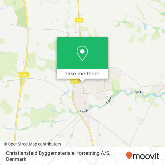 Christiansfeld Byggemateriale- forretning A / S map