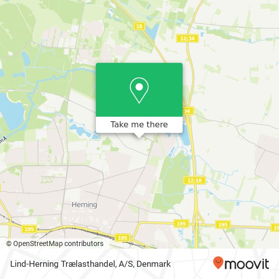 Lind-Herning Trælasthandel, A / S map