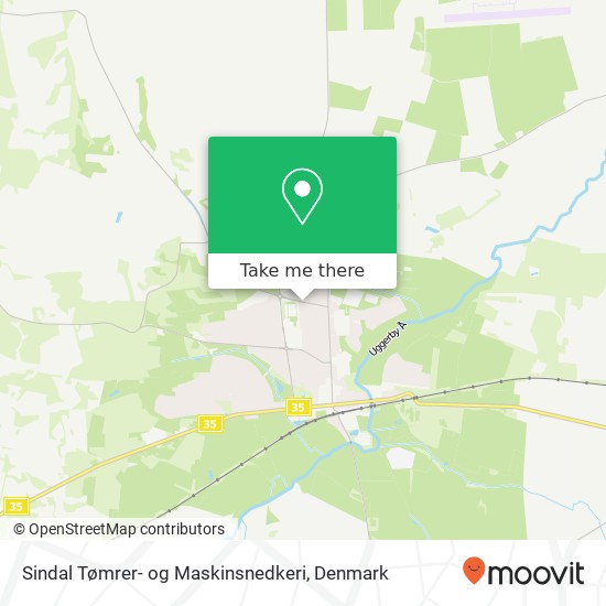 Sindal Tømrer- og Maskinsnedkeri map