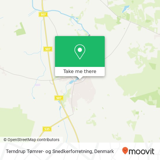 Terndrup Tømrer- og Snedkerforretning map