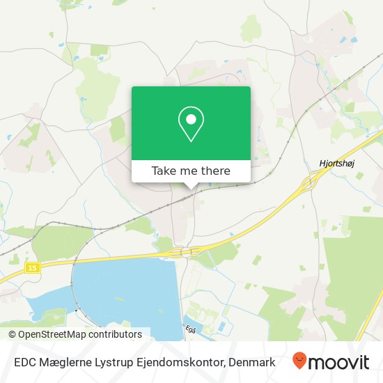 EDC Mæglerne Lystrup Ejendomskontor map