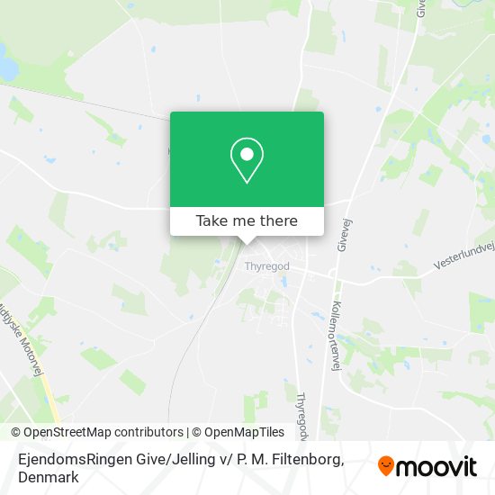 EjendomsRingen Give / Jelling v/ P. M. Filtenborg map