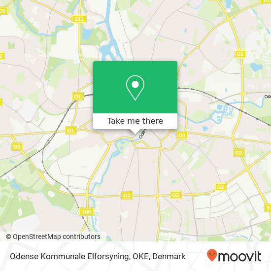 Odense Kommunale Elforsyning, OKE map