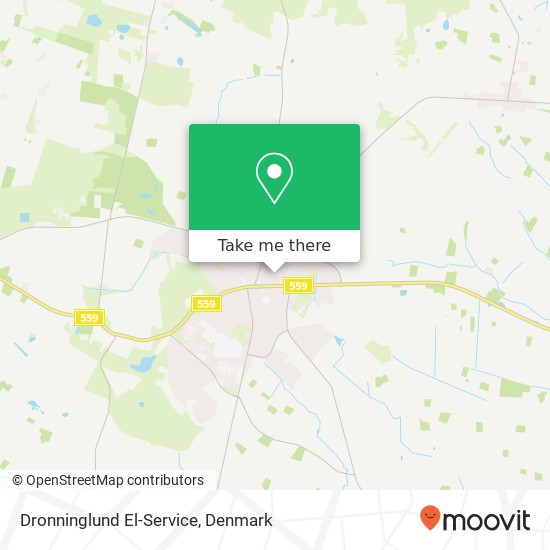 Dronninglund El-Service map