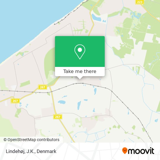 Lindehøj, J.K. map