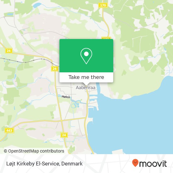Løjt Kirkeby El-Service map