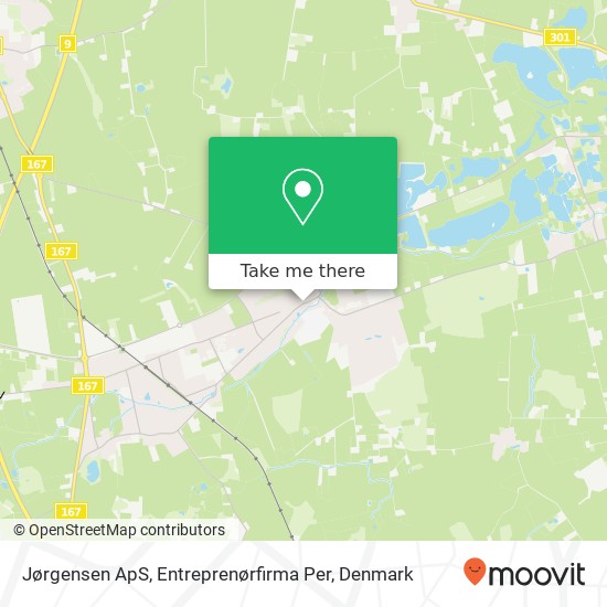 Jørgensen ApS, Entreprenørfirma Per map