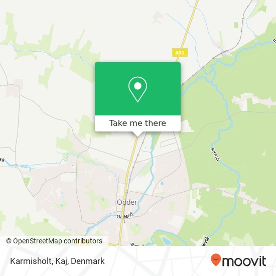 Karmisholt, Kaj map