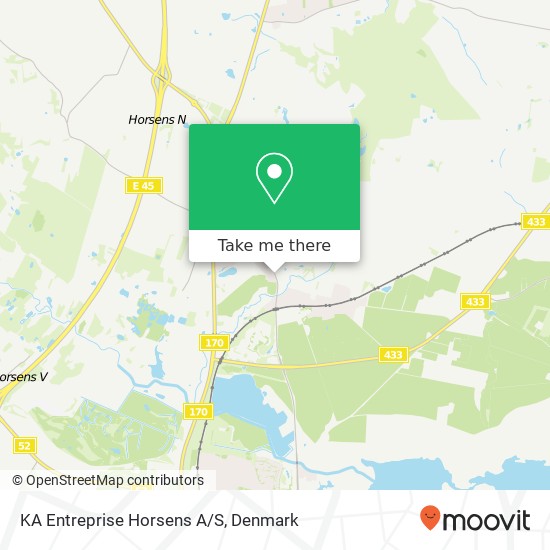 KA Entreprise Horsens A/S map