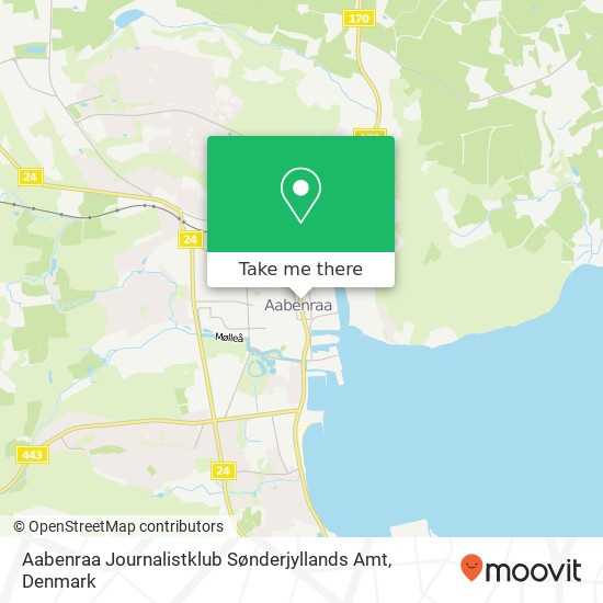 Aabenraa Journalistklub Sønderjyllands Amt map