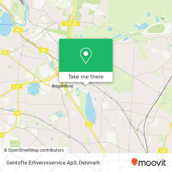 Gentofte Erhvervsservice ApS map