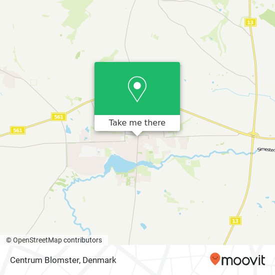 Centrum Blomster map