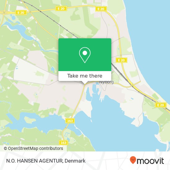 N.O. HANSEN AGENTUR map