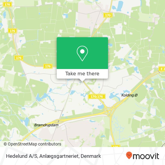 Hedelund A/S, Anlægsgartneriet map