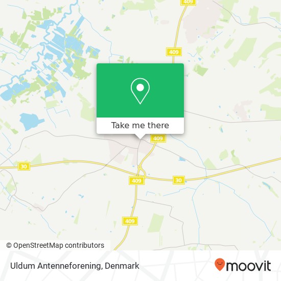 Uldum Antenneforening map