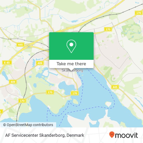 AF Servicecenter Skanderborg map