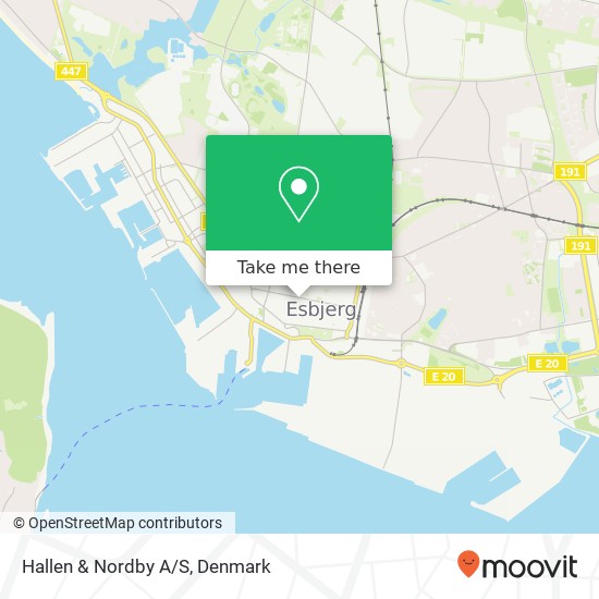 Hallen & Nordby A/S map