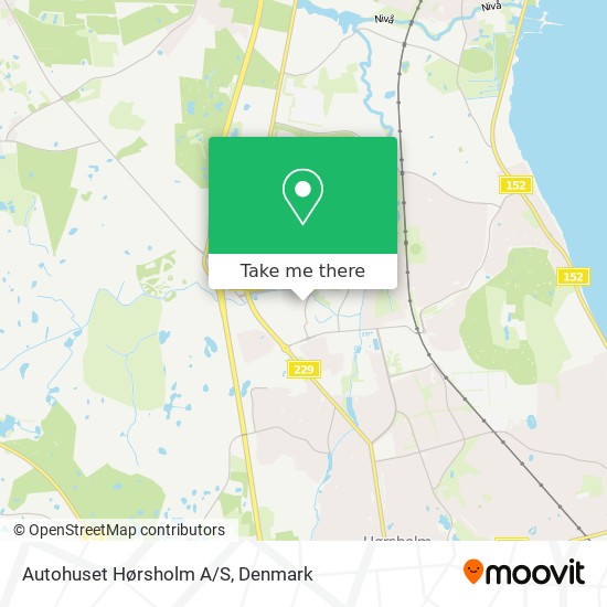 Autohuset Hørsholm A/S map