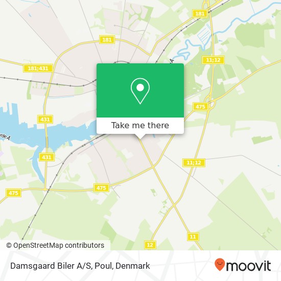 Damsgaard Biler A/S, Poul map
