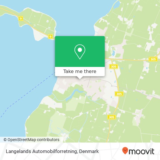 Langelands Automobilforretning map