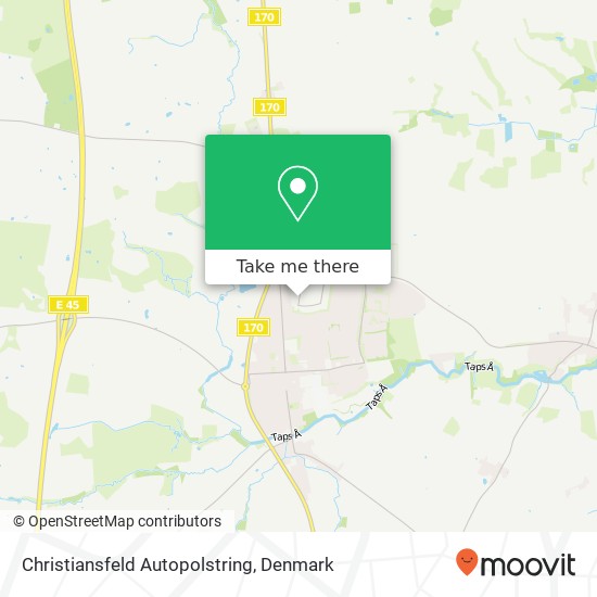 Christiansfeld Autopolstring map