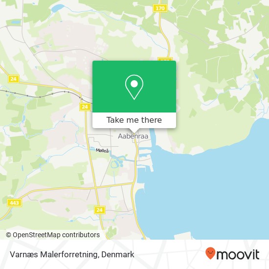 Varnæs Malerforretning map