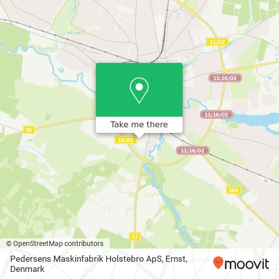 Pedersens Maskinfabrik Holstebro ApS, Ernst map