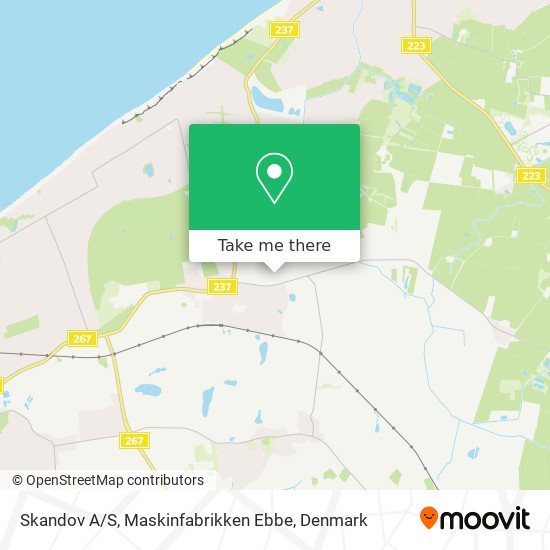 Skandov A / S, Maskinfabrikken Ebbe map