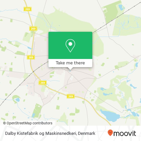 Dalby Kistefabrik og Maskinsnedkeri map