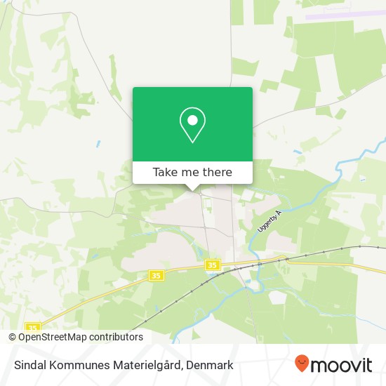 Sindal Kommunes Materielgård map