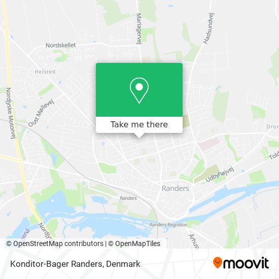 Konditor-Bager Randers map