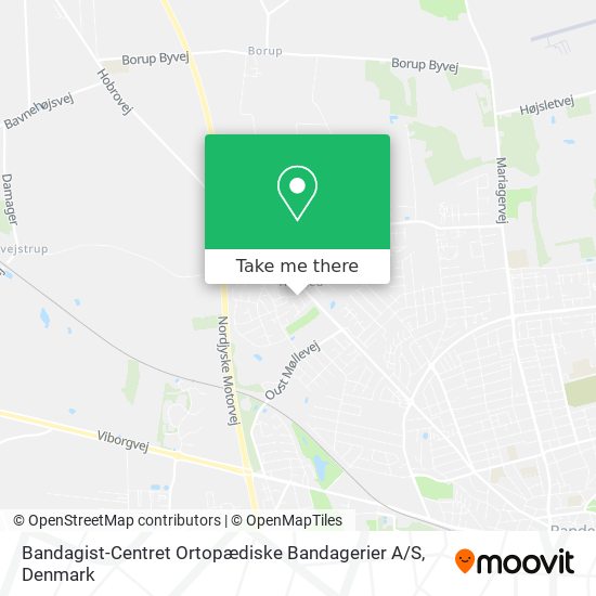 Bandagist-Centret Ortopædiske Bandagerier A / S map
