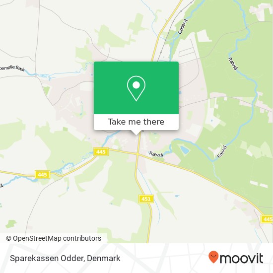 Sparekassen Odder map