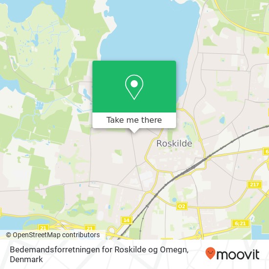 Bedemandsforretningen for Roskilde og Omegn map