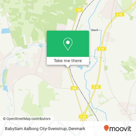 BabySam Aalborg City-Svenstrup map