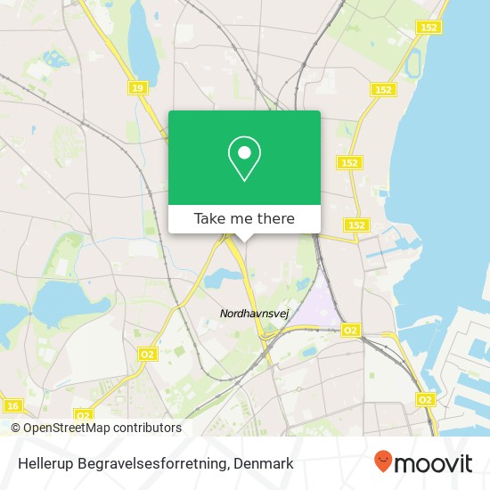 Hellerup Begravelsesforretning map