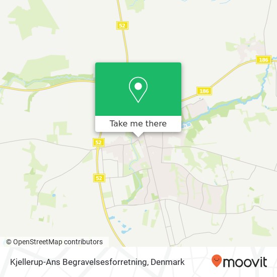 Kjellerup-Ans Begravelsesforretning map