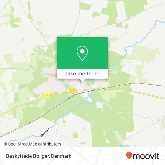 Beskyttede Boliger map