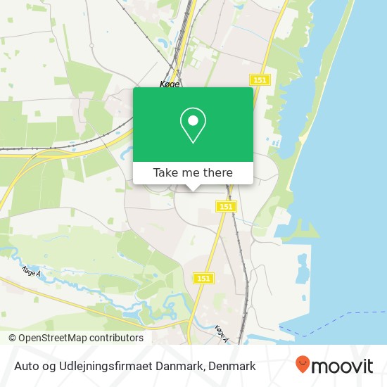Auto og Udlejningsfirmaet Danmark map