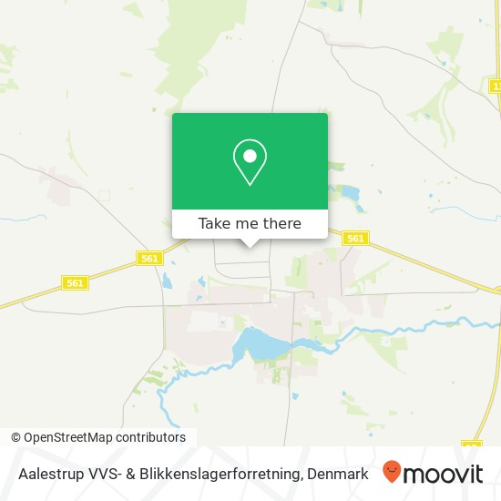 Aalestrup VVS- & Blikkenslagerforretning map