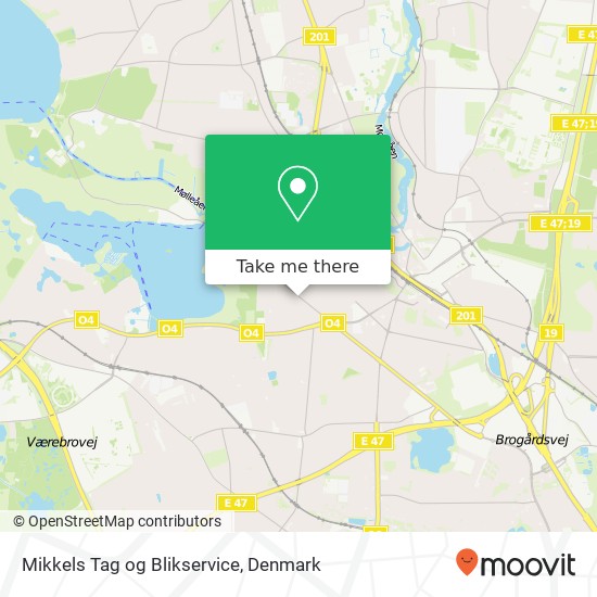 Mikkels Tag og Blikservice map