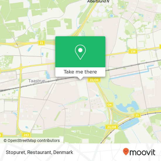 Stopuret, Restaurant map