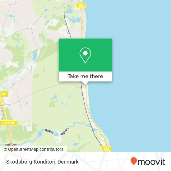 Skodsborg Konditori map
