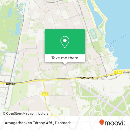 Amagerbanken Tårnby Afd. map