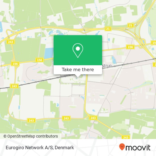 Eurogiro Network A/S map
