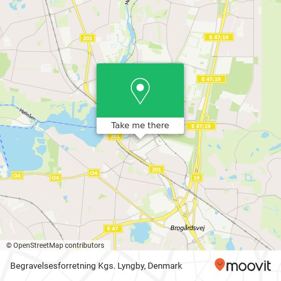 Begravelsesforretning Kgs. Lyngby map