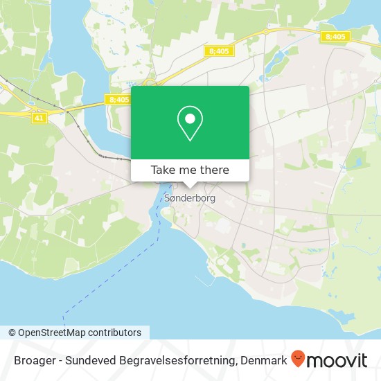 Broager - Sundeved Begravelsesforretning map
