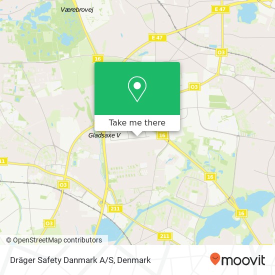 Dräger Safety Danmark A/S map