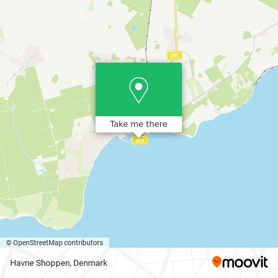 Havne Shoppen map