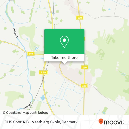 DUS Spor A-B - Vestbjerg Skole map